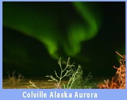 Aurora shinning brightly over Colville